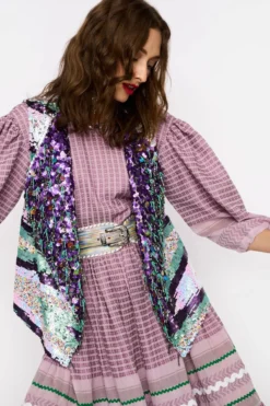 Rara Avis Purple Hand Embellished Gilet 9 Rara Avis Purple Hand Embellished Gilet -Cheap Wovencia Store 25ra85 4