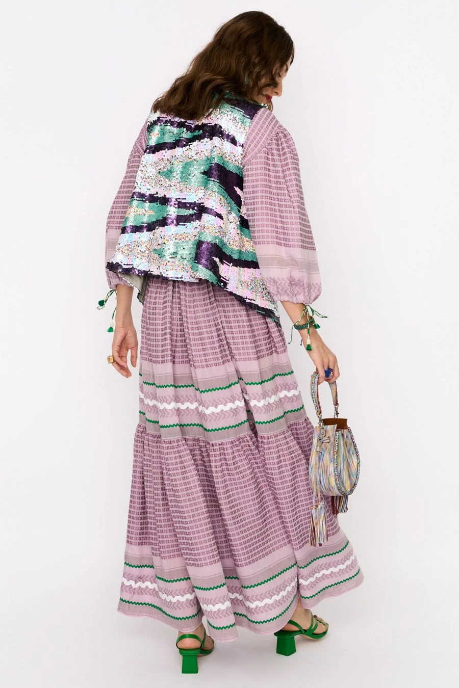 Rara Avis Purple Hand Embellished Gilet 6 Rara Avis Purple Hand Embellished Gilet - Image 6