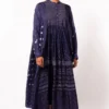 Injiri Navy Blue Bandhani Tunic