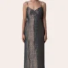 November Noon Jasmine Bud Strappy Maxi Dress