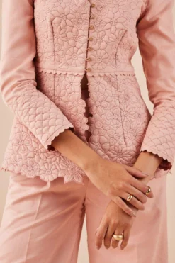 Chandrima Pink Flared Pants 6 Chandrima Pink Flared Pants -Cheap Wovencia Store 2811cha23 3