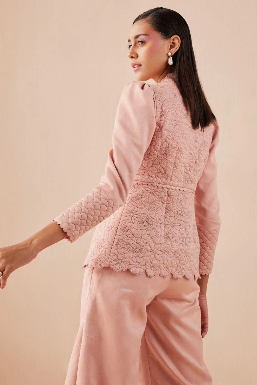 Chandrima Pink Flared Pants 4 Chandrima Pink Flared Pants - Image 4