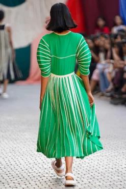 Bodice Forest Green V Neck Multibinding Dress -Cheap Wovencia Store 28423bod51 3