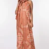 Nikita Mhaisalkar Tangerine Tribal Print Column Dress