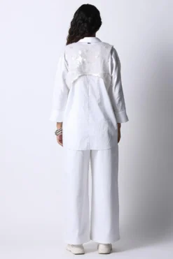 431-88 By Shweta Kapur White Denim Palazzo -Cheap Wovencia Store 28723sk14 3