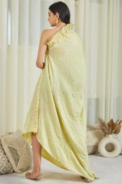 Twenty Nine Yellow Shibori One Shoulder Dress 11 Twenty Nine Yellow Shibori One Shoulder Dress -Cheap Wovencia Store 287twennin11 6