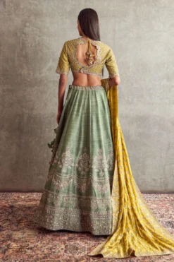 Jayanti Reddy Mint Green Zardosi Embellished Lehenga Set -Cheap Wovencia Store 28823jr19 5