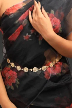 Riana Jewellery Divine Floral Pearl & Kundan Adorned Belt