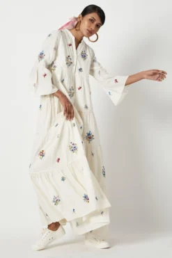 Payal Pratap Giardini Embroidered Dress -Cheap Wovencia Store 29623ppg2 3