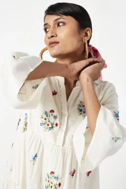 Payal Pratap Giardini Embroidered Dress -Cheap Wovencia Store 29623ppg2 4