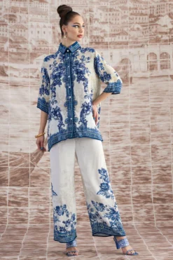 Rajdeep Ranawat Blue Permaz Floral Printed Pants 6 Rajdeep Ranawat Blue Permaz Floral Printed Pants -Cheap Wovencia Store 3103rr21 2