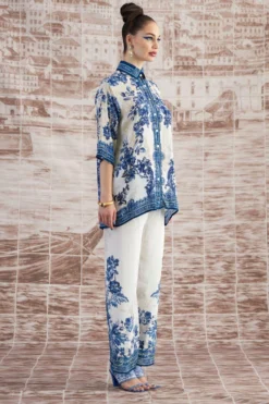 Rajdeep Ranawat Blue Permaz Floral Printed Pants 7 Rajdeep Ranawat Blue Permaz Floral Printed Pants -Cheap Wovencia Store 3103rr21 3