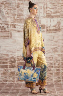 Rajdeep Ranawat Mustard Permaz Floral Printed Pants -Cheap Wovencia Store 3103rr41 4