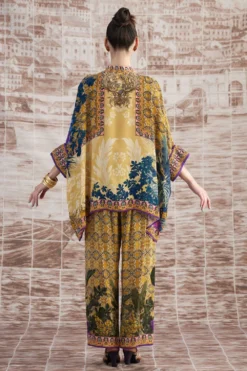 Rajdeep Ranawat Mustard Permaz Floral Printed Pants -Cheap Wovencia Store 3103rr41 5