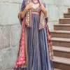 Tarun Tahiliani Blue Embroidered Gilet