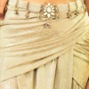 Tarun Tahiliani Accessories Ivory Woven Pearl Mesh Belt