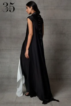 Amit Aggarwal Black & White Metallic Dress -Cheap Wovencia Store 410am13 7