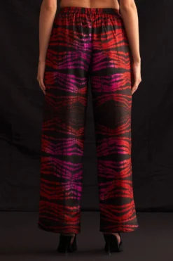 Amrich Nori Red & Pink Silk-Woven Shibori Trouser -Cheap Wovencia Store 41123am31 4