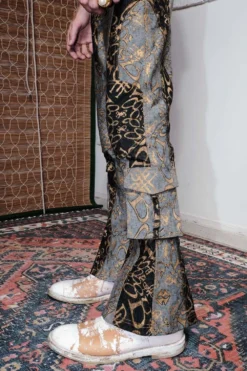 QUOD Black & Grey QUOD Printed Racer Denim Pant 6 QUOD Black & Grey QUOD Printed Racer Denim Pant -Cheap Wovencia Store 51123qu49 3