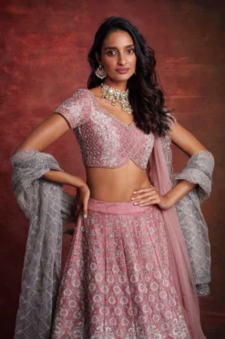 Jayanti Reddy Blush Pink Zardosi Embroidered Lehenga Set -Cheap Wovencia Store 512jr5 3