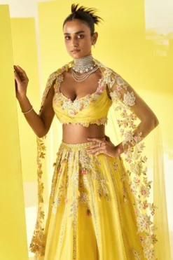 Ridhi Mehra Lahya Yellow Embellished Lehenga Set -Cheap Wovencia Store 5523rm11 2