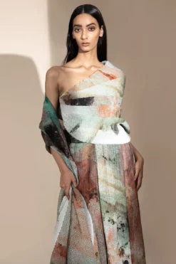 Abhishek Sharma Crystal Petalite Printed High Waisted Pants 7 Abhishek Sharma Crystal Petalite Printed High Waisted Pants -Cheap Wovencia Store 65as13 4 1