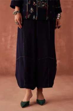 Sunira Designs Blue Dhaaga Cowl Ijar Pants -Cheap Wovencia Store 6923sa22 3