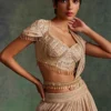 Tarun Tahiliani Accessories Antique Ivory Embellished Belt