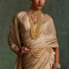Tarun Tahiliani Accessories Gold Layered & Graded Swarowaski Pearl Drape Belt