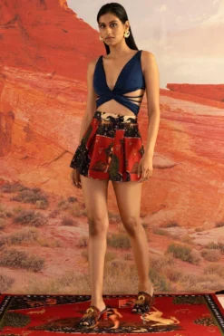 Shivan & Narresh Wilding Pleated Swim Skirt 6 Shivan & Narresh Wilding Pleated Swim Skirt -Cheap Wovencia Store 711sn5 3