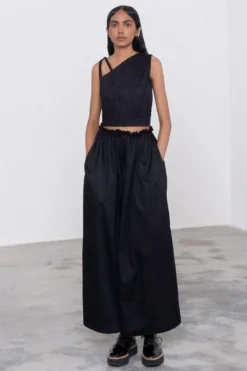 Corpora Studio Ruched Effect Black Bustier