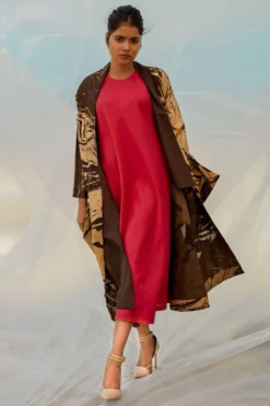 Bennch Red Flared Dress & Jacket Set -Cheap Wovencia Store 8323be4 3