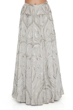 Payal Singhal Grey Embroidered Choli And Lehenga Set -Cheap Wovencia Store 8923ps7 6