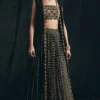 Bhumika Sharma Black Bindu Printed Lehenga Set
