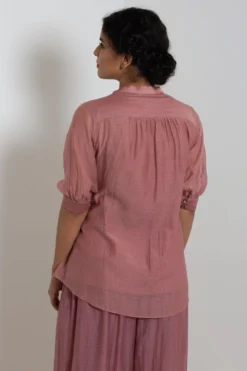 Rosewood Chanderi Wrap Top -Cheap Wovencia Store 911inte9 4