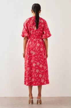 SNOB Rose Mosiac Printed Dress -Cheap Wovencia Store 91sn20 5