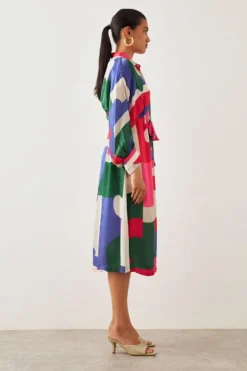 SNOB Pink Kimono Sleeve Canvas Dress 7 SNOB Pink Kimono Sleeve Canvas Dress -Cheap Wovencia Store 91sn55 3