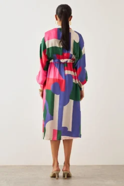 SNOB Pink Kimono Sleeve Canvas Dress 9 SNOB Pink Kimono Sleeve Canvas Dress -Cheap Wovencia Store 91sn55 5