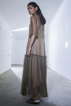 Urvashi Kaur Salmon Pink Boxy Slip Dress -Cheap Wovencia Store akara 36 4