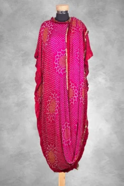 Bandhni Draped Dress With Coin & Tassel Details -Cheap Wovencia Store drdress1 6