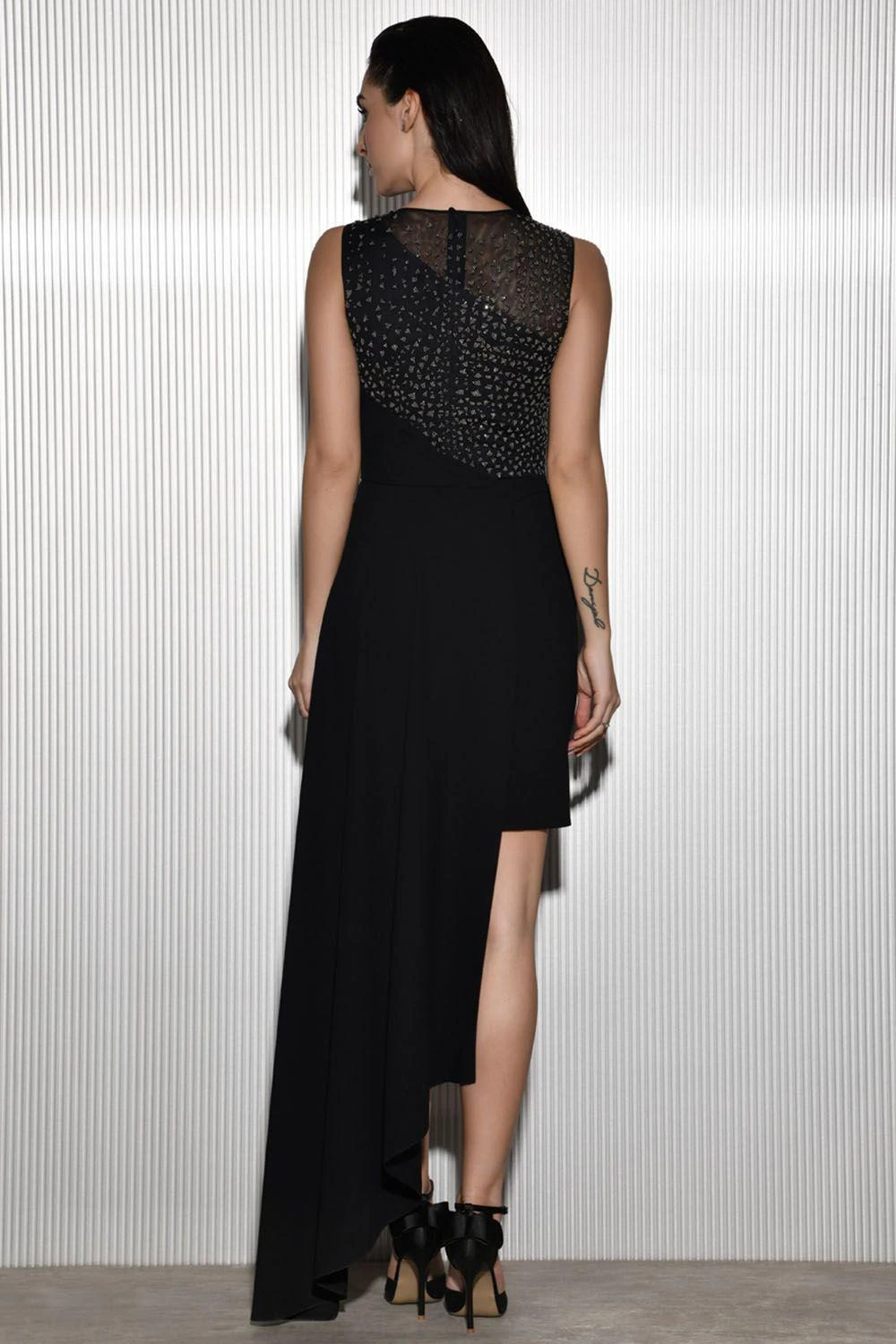 Rohit Gandhi + Rahul Khanna Asymmetric Beaded Wrap Dress 4 Rohit Gandhi + Rahul Khanna Asymmetric Beaded Wrap Dress - Image 4