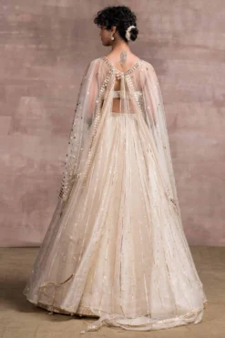 Tarun Tahiliani Ivory Asymmetric Organza Lehenga Set 6 Tarun Tahiliani Ivory Asymmetric Organza Lehenga Set -Cheap Wovencia Store fa awu pkz kl 5 cw 01 3 1