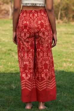 Ikai Rust Shibori Drawstring Pants -Cheap Wovencia Store ik25 4