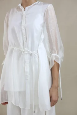 Ivory Half Silk Half Kota Shirt 6 Ivory Half Silk Half Kota Shirt -Cheap Wovencia Store int ss20 d1 18 3