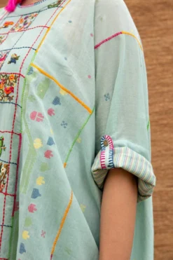 Sunira Designs Blue Kimono Style Dress -Cheap Wovencia Store j2210a 3