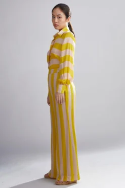 KoAi Striped Silk Pants -Cheap Wovencia Store kofw20092 3