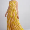 KoAi Georgette Striped Maxi Dress