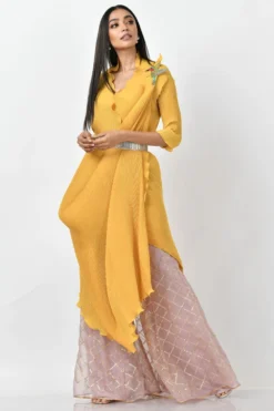 Kiran Uttam Ghosh Hexagon Embroidered Belt -Cheap Wovencia Store kug20212 3