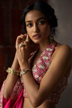 Punit Balana Chanderi Mukaish Work Lehenga Set 7 Punit Balana Chanderi Mukaish Work Lehenga Set -Cheap Wovencia Store pbsb 89 3