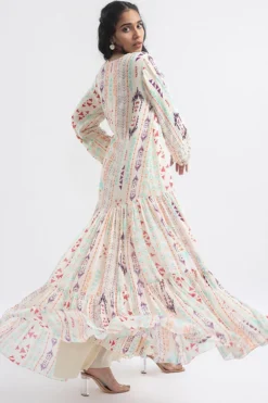 PS Pret By Payal Singhal Ikat Stripe Printed Boho Dress -Cheap Wovencia Store ps dr0014 d 4